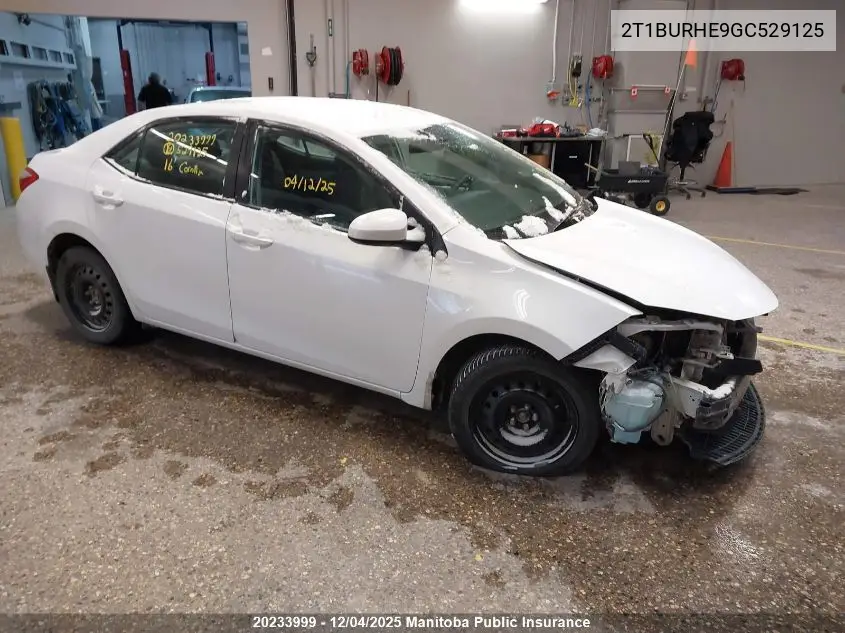 2T1BURHE9GC529125 2016 Toyota Corolla Ce