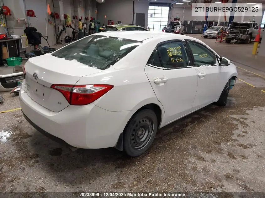 2T1BURHE9GC529125 2016 Toyota Corolla Ce