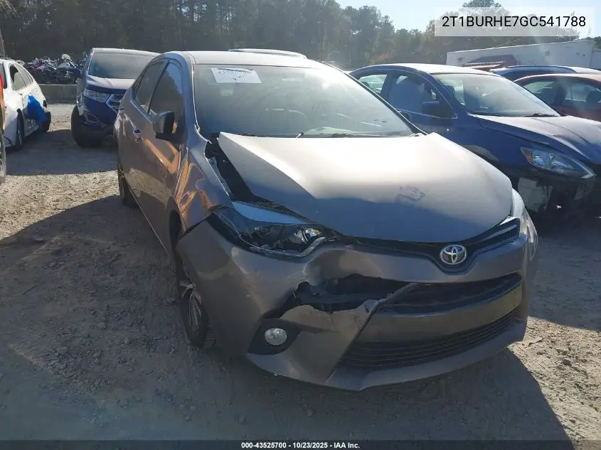 2T1BURHE7GC541788 2016 Toyota Corolla Le Plus