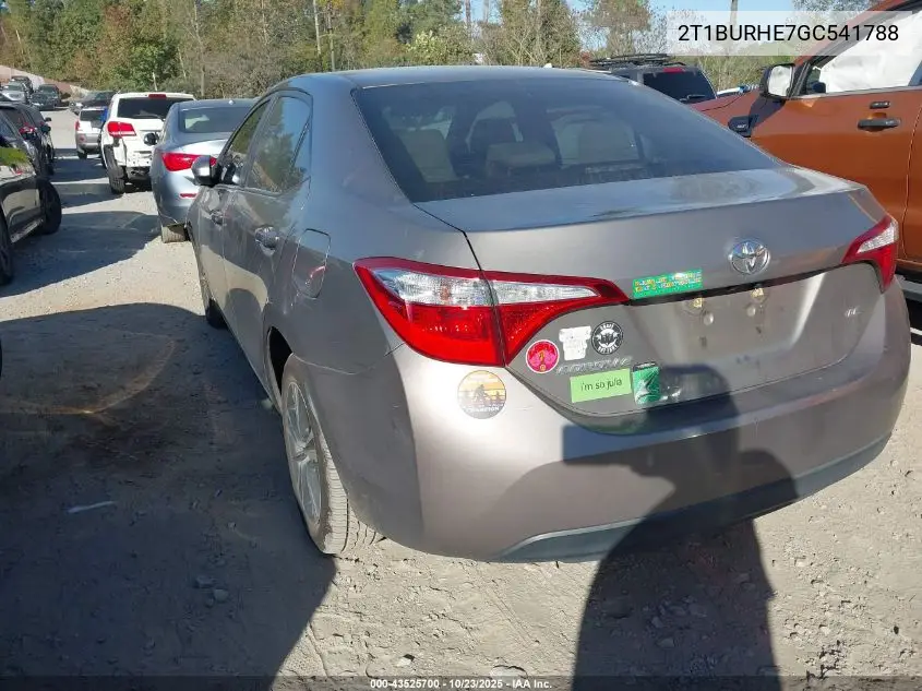 2T1BURHE7GC541788 2016 Toyota Corolla Le Plus
