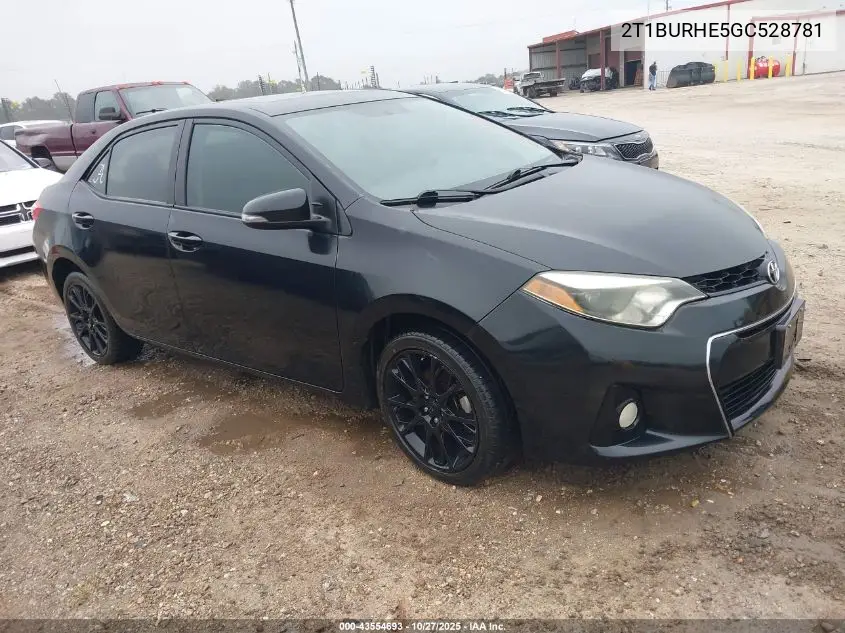 2T1BURHE5GC528781 2016 Toyota Corolla S W/Special Edition Pkg