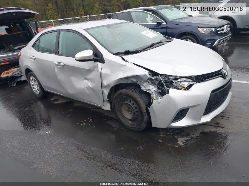 2T1BURHE0GC590718 2016 Toyota Corolla L