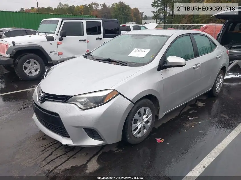 2T1BURHE0GC590718 2016 Toyota Corolla L