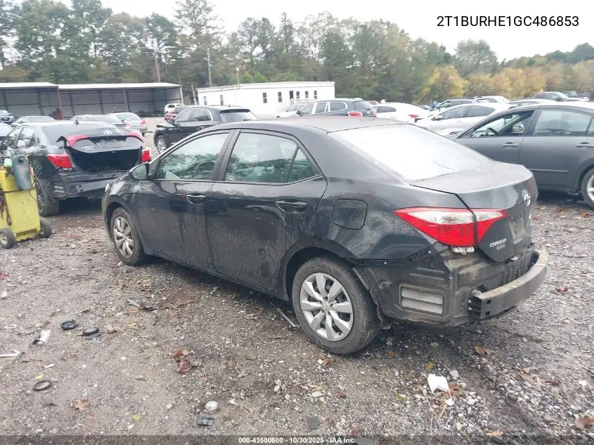 2T1BURHE1GC486853 2016 Toyota Corolla Le