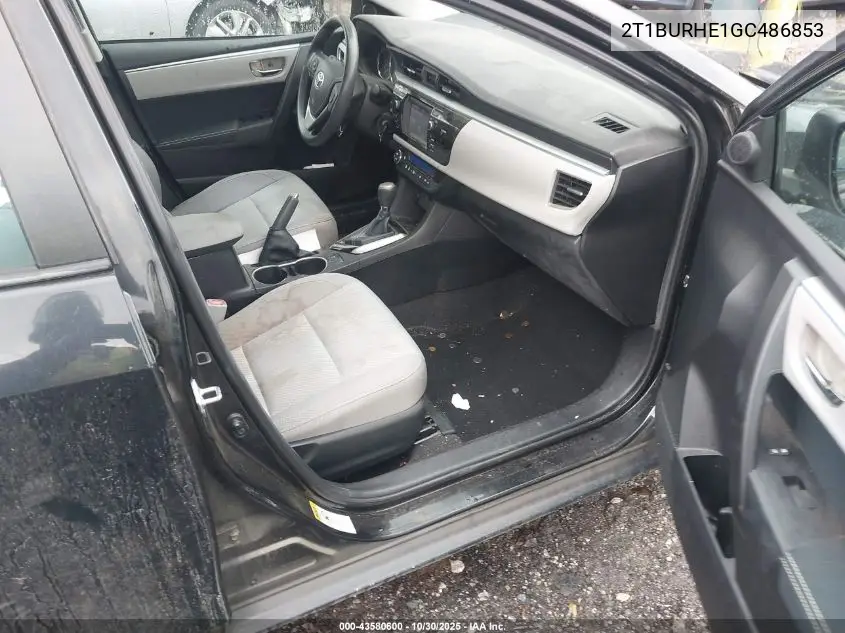 2T1BURHE1GC486853 2016 Toyota Corolla Le
