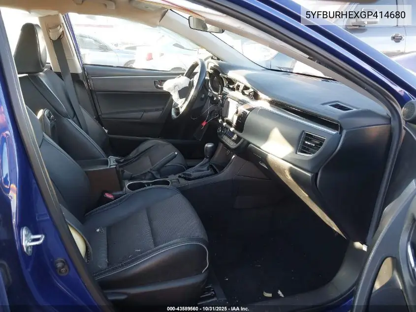 5YFBURHEXGP414680 2016 Toyota Corolla S Plus