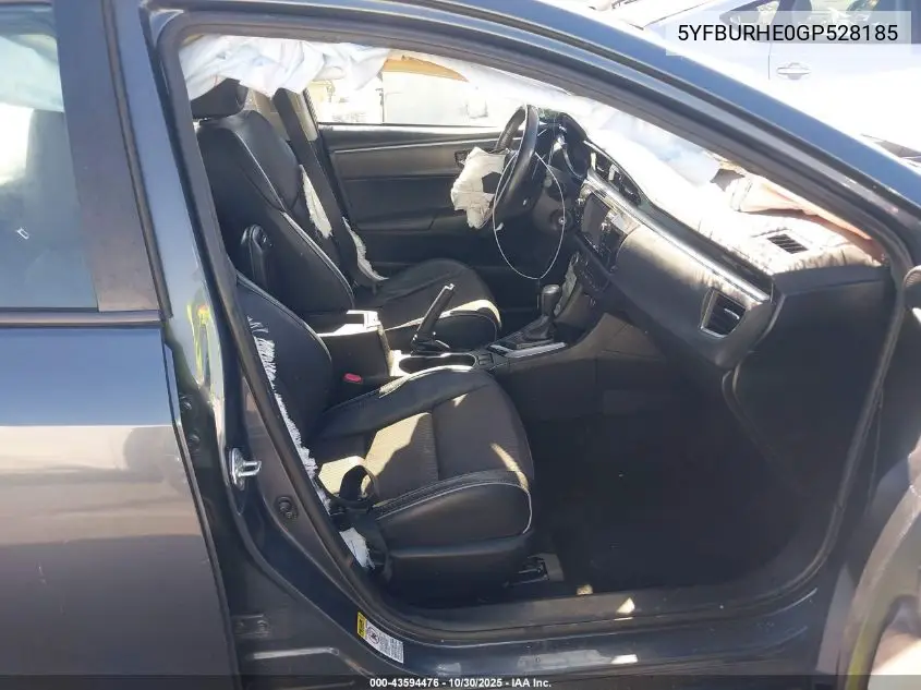 5YFBURHE0GP528185 2016 Toyota Corolla S Plus