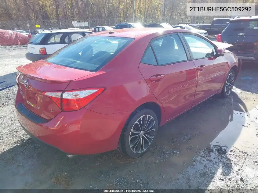2T1BURHE5GC509292 2016 Toyota Corolla S Premium