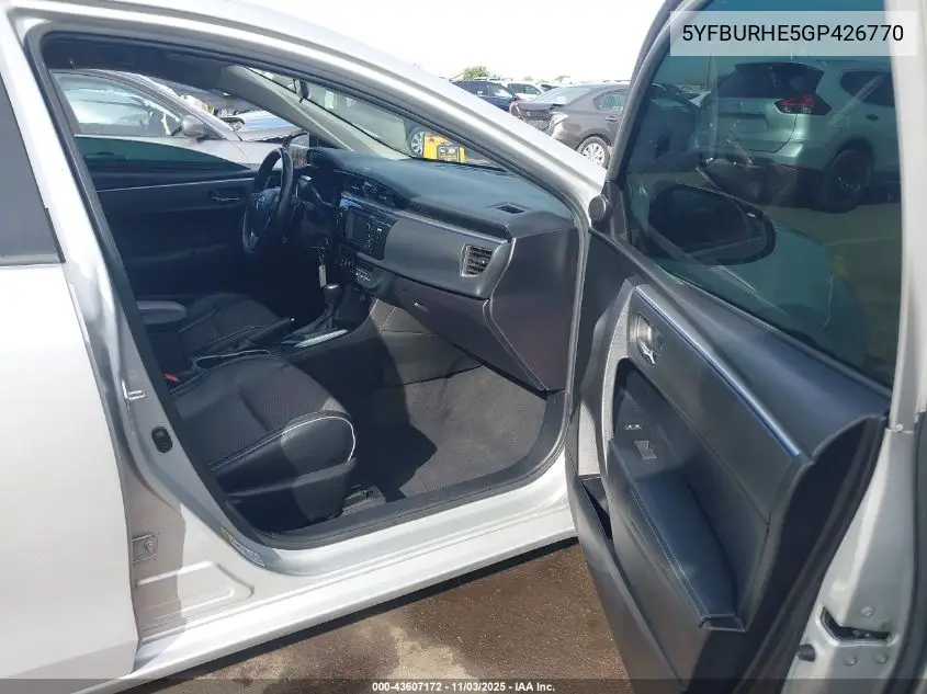 5YFBURHE5GP426770 2016 Toyota Corolla S Plus