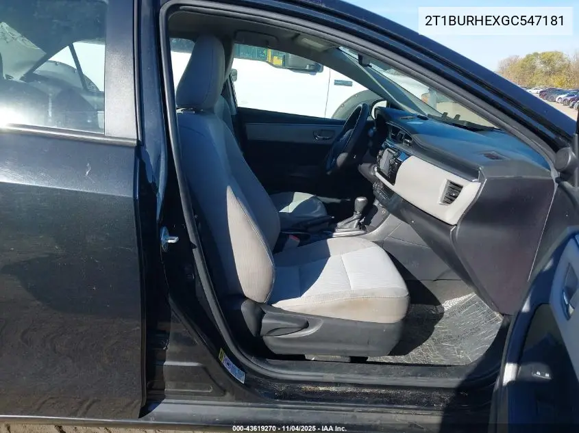 2T1BURHEXGC547181 2016 Toyota Corolla Le