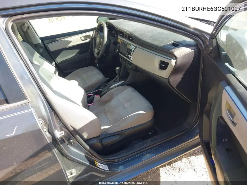 2T1BURHE6GC501007 2016 Toyota Corolla Le