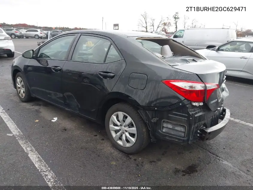 2T1BURHE2GC629471 2016 Toyota Corolla Le