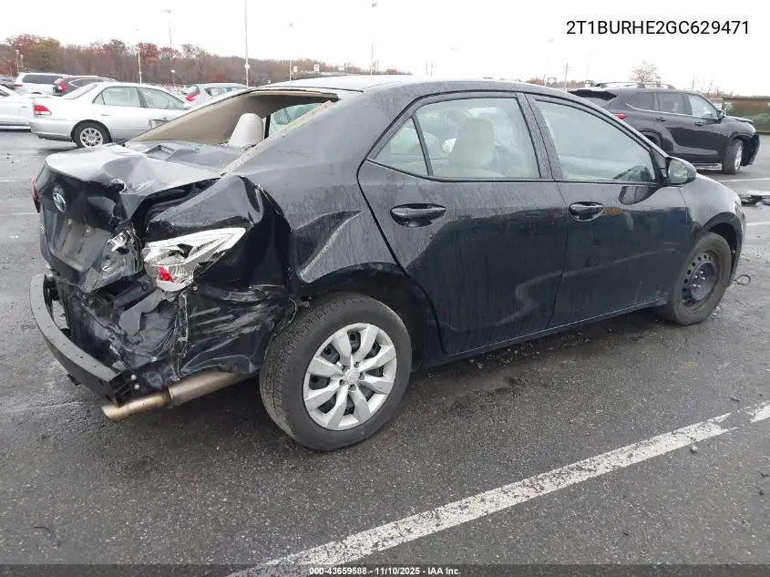 2T1BURHE2GC629471 2016 Toyota Corolla Le