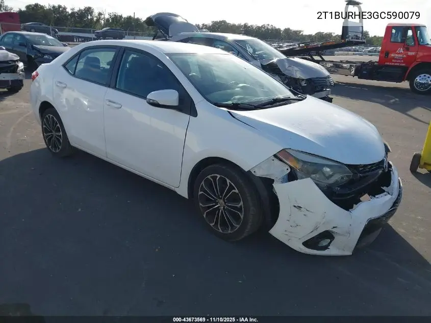 2T1BURHE3GC590079 2016 Toyota Corolla S Plus