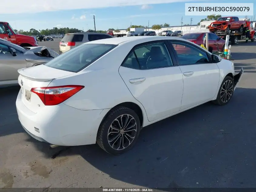 2T1BURHE3GC590079 2016 Toyota Corolla S Plus
