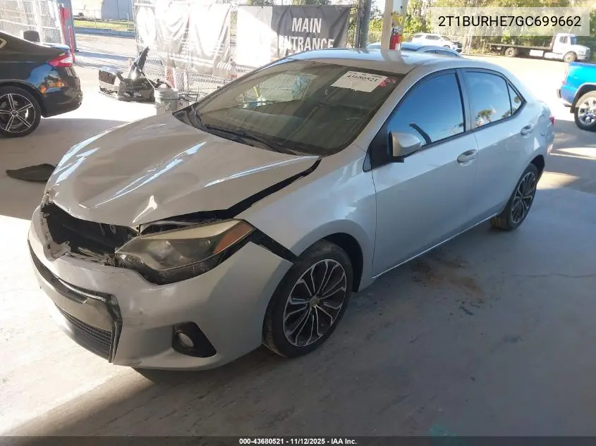 2T1BURHE7GC699662 2016 Toyota Corolla S Plus