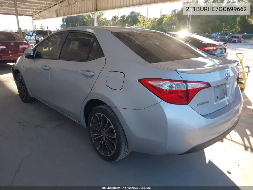 2T1BURHE7GC699662 2016 Toyota Corolla S Plus