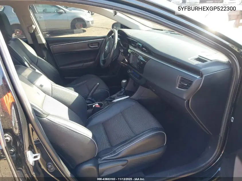 5YFBURHEXGP522300 2016 Toyota Corolla S Plus