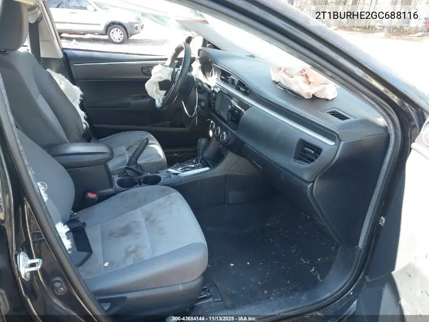 2T1BURHE2GC688116 2016 Toyota Corolla L