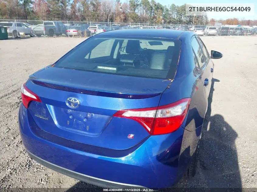 2T1BURHE6GC544049 2016 Toyota Corolla S Plus