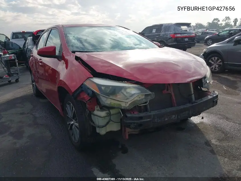 5YFBURHE1GP427656 2016 Toyota Corolla Le Plus