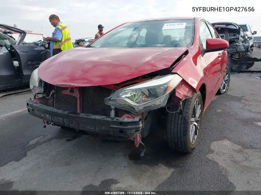 5YFBURHE1GP427656 2016 Toyota Corolla Le Plus