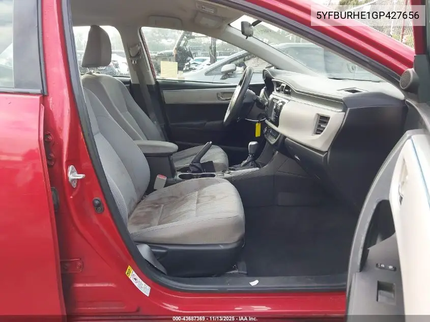 5YFBURHE1GP427656 2016 Toyota Corolla Le Plus