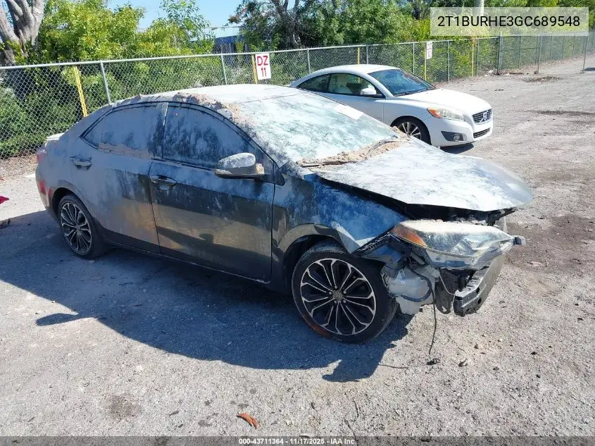 2T1BURHE3GC689548 2016 Toyota Corolla S Plus