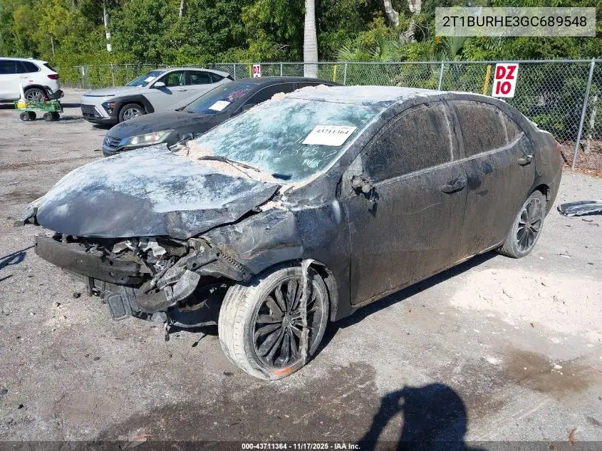 2T1BURHE3GC689548 2016 Toyota Corolla S Plus