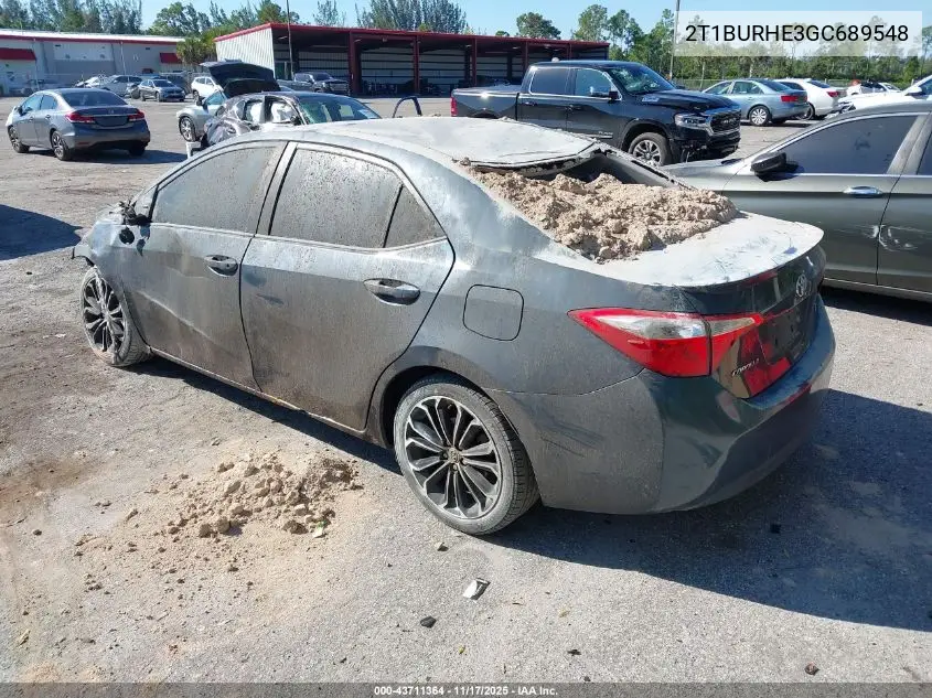 2T1BURHE3GC689548 2016 Toyota Corolla S Plus