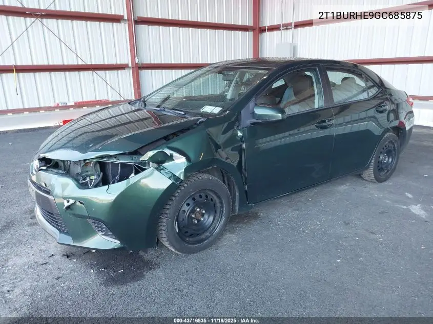 2T1BURHE9GC685875 2016 Toyota Corolla Le