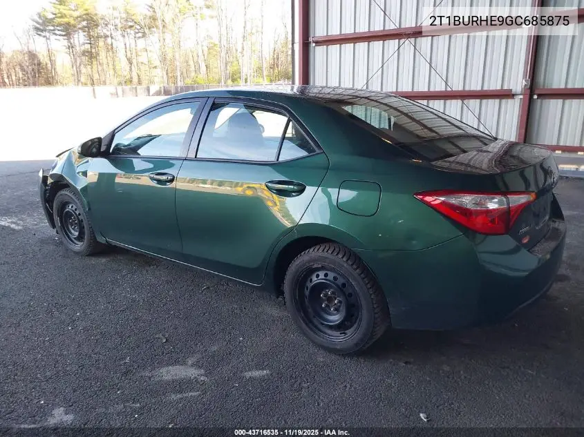 2T1BURHE9GC685875 2016 Toyota Corolla Le