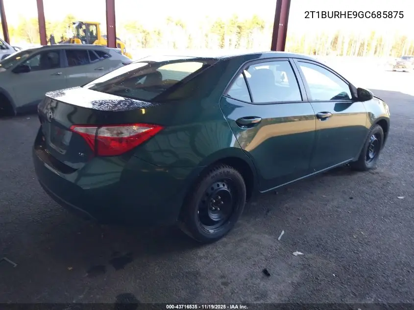 2T1BURHE9GC685875 2016 Toyota Corolla Le