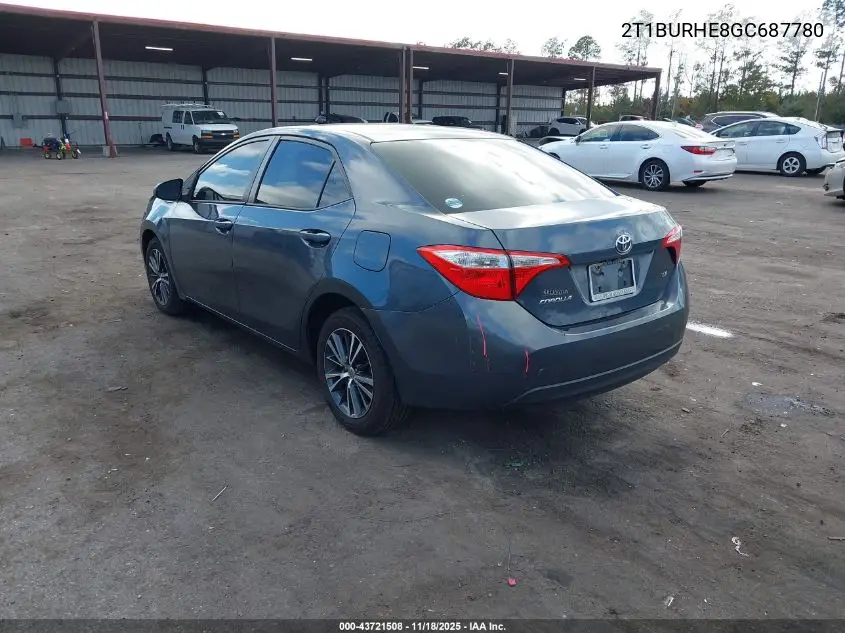 2T1BURHE8GC687780 2016 Toyota Corolla Le Plus