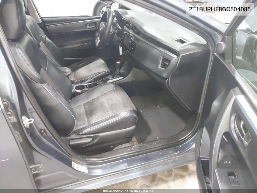 2T1BURHE8GC504085 2016 Toyota Corolla S Plus