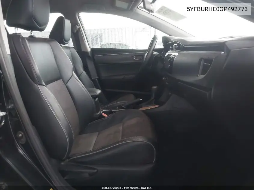 5YFBURHE0GP492773 2016 Toyota Corolla S Plus