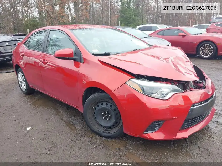 2T1BURHE2GC627896 2016 Toyota Corolla Le
