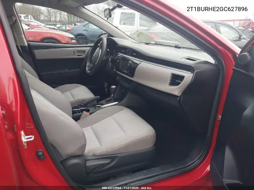 2T1BURHE2GC627896 2016 Toyota Corolla Le