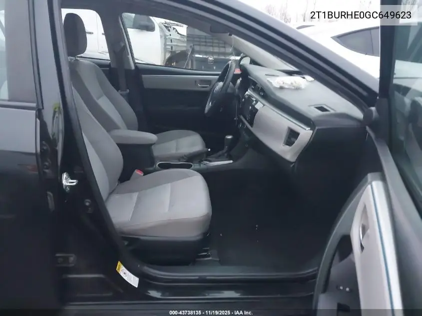 2T1BURHE0GC649623 2016 Toyota Corolla Le