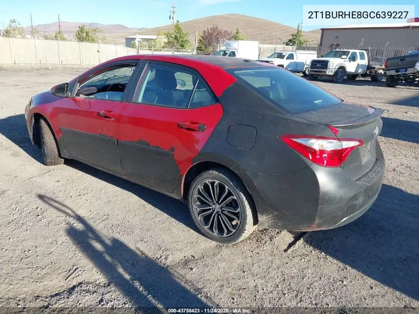 2T1BURHE8GC639227 2016 Toyota Corolla S Plus