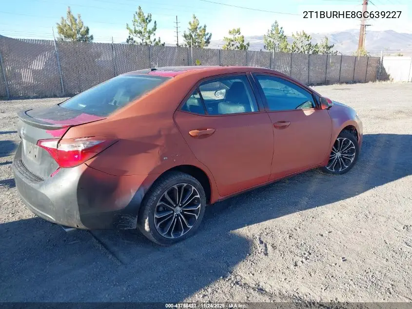 2T1BURHE8GC639227 2016 Toyota Corolla S Plus