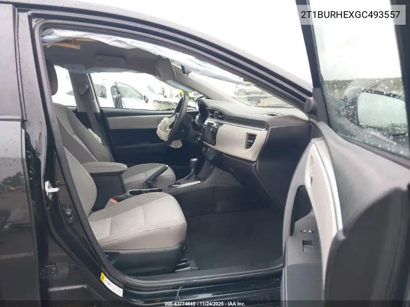 2T1BURHEXGC493557 2016 Toyota Corolla Le