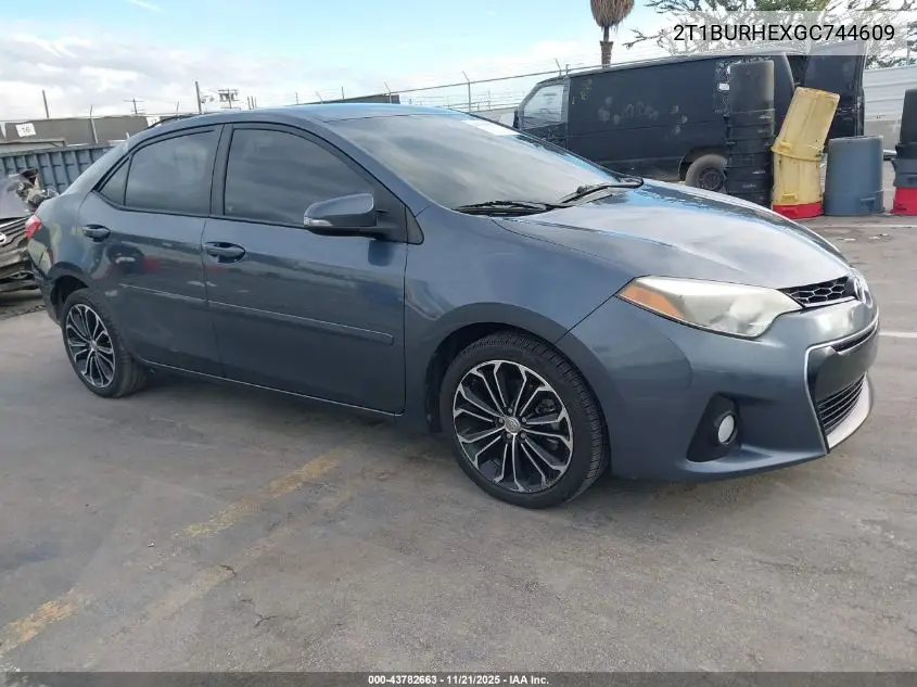 2T1BURHEXGC744609 2016 Toyota Corolla S Plus