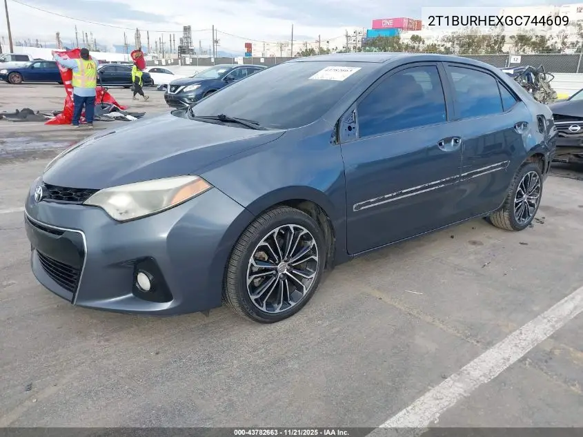 2T1BURHEXGC744609 2016 Toyota Corolla S Plus