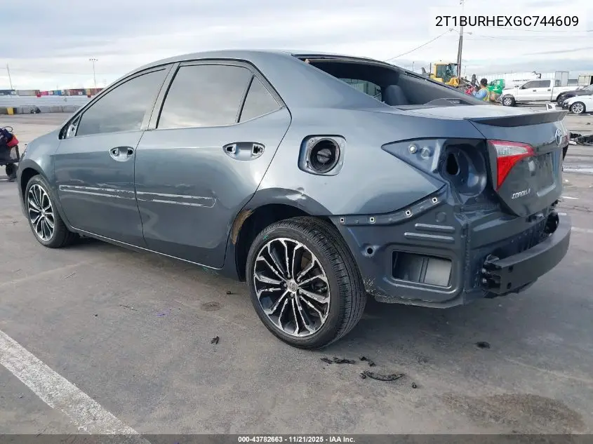 2T1BURHEXGC744609 2016 Toyota Corolla S Plus