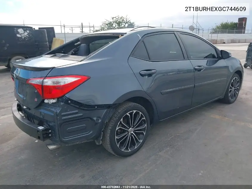 2T1BURHEXGC744609 2016 Toyota Corolla S Plus