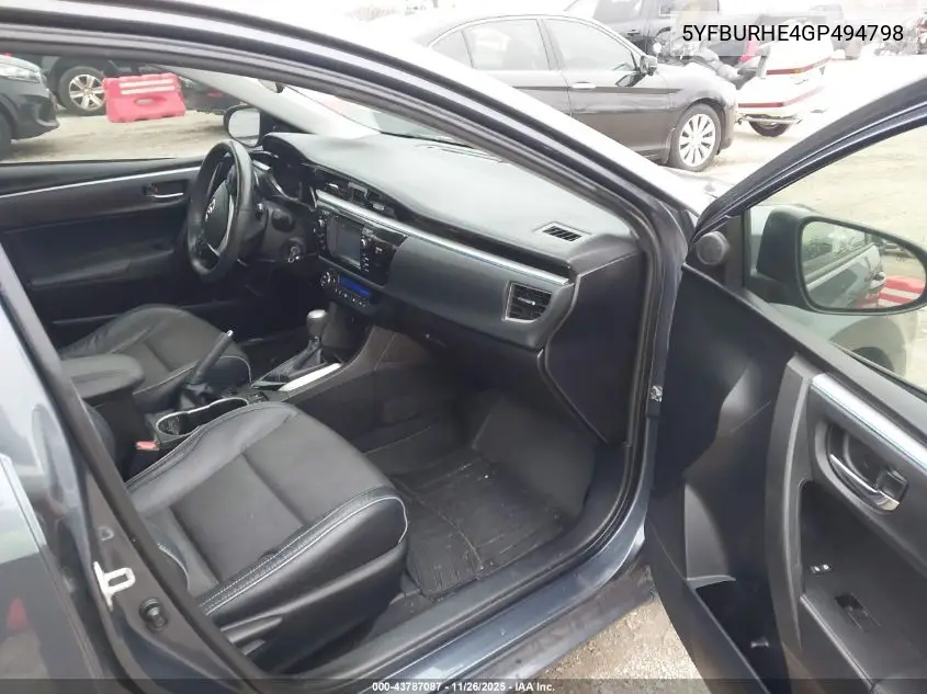 5YFBURHE4GP494798 2016 Toyota Corolla S Plus