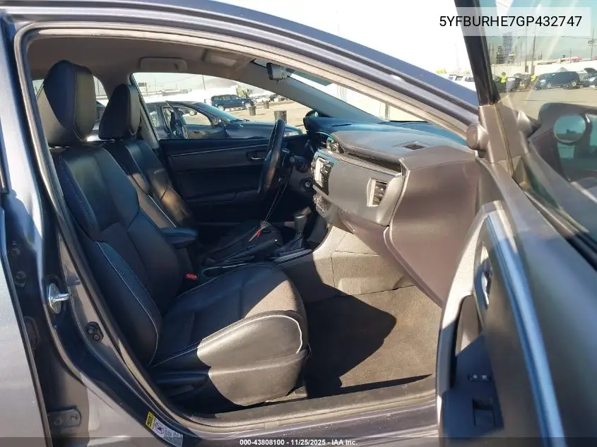 5YFBURHE7GP432747 2016 Toyota Corolla S Plus