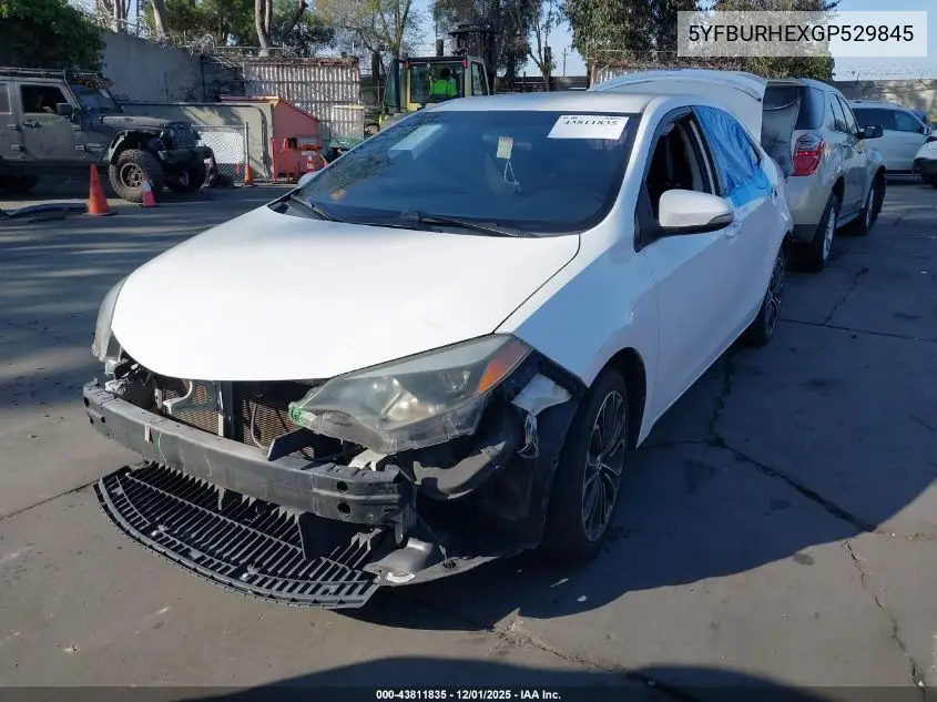 5YFBURHEXGP529845 2016 Toyota Corolla S Plus
