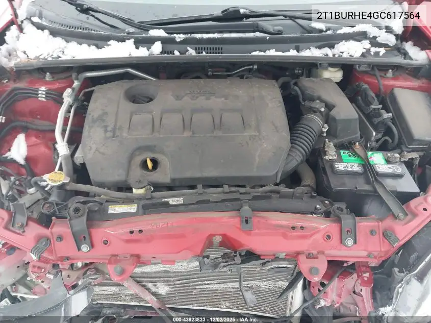 2T1BURHE4GC617564 2016 Toyota Corolla Le